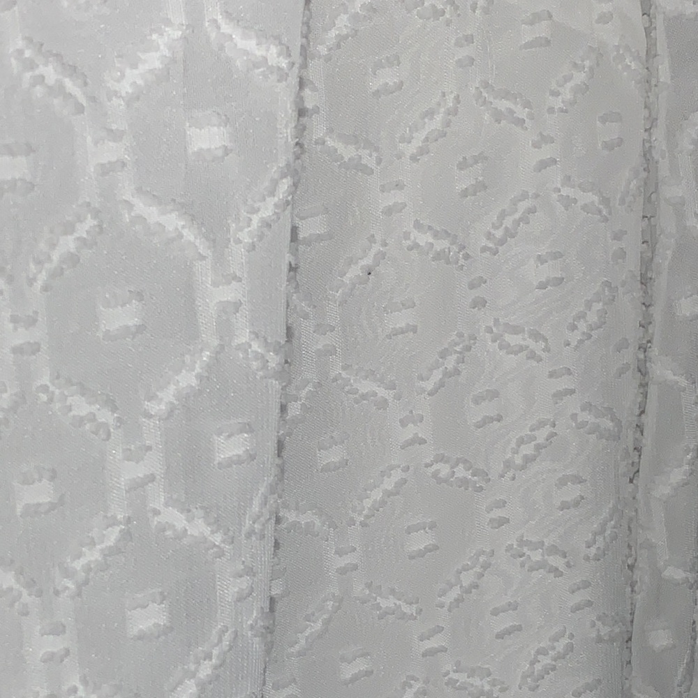 Talbots Classic White Textured Blouse - Picture 5 of 5